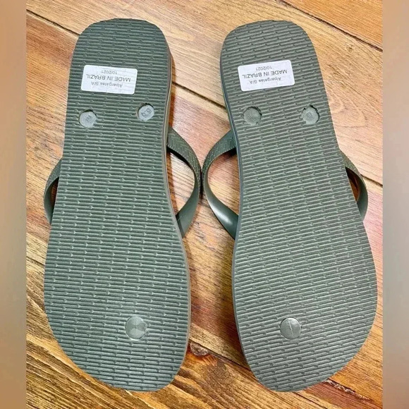 Havaianas | Brazil Logo | Olive Flip Flop / Sandals | 9/10 M 11/12 W - Picture 5 of 5